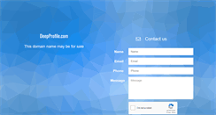 Desktop Screenshot of deepprofile.com